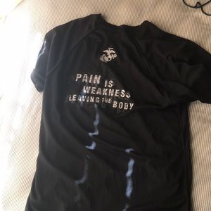 PAIN IS WEAKNESS USMC Poolee shirts